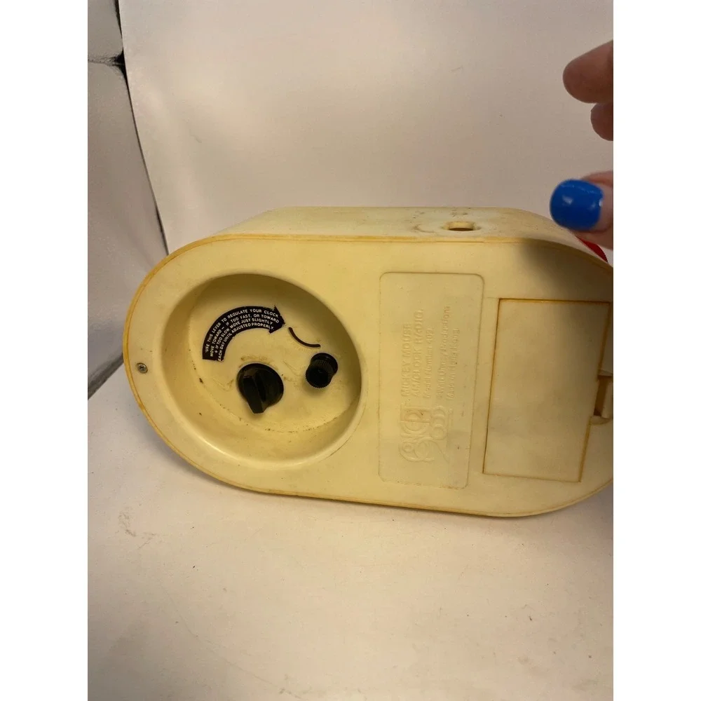 1970s Mickey Mouse Walt Disney  Alarm Clock Radio with Mickey VINTAGE MINT
